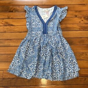 NWT Vineyard vines pintuck scarf print dress